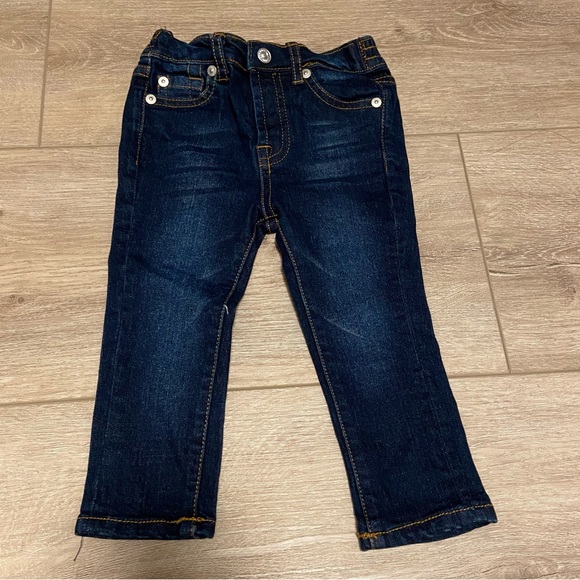 7 For All Mankind 2 piece set plaid short sleeve button shirt and jeans - Picture 7 of 8